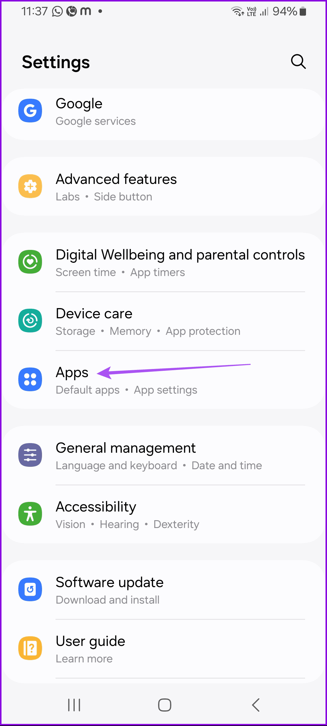 apps settings samsung - 3