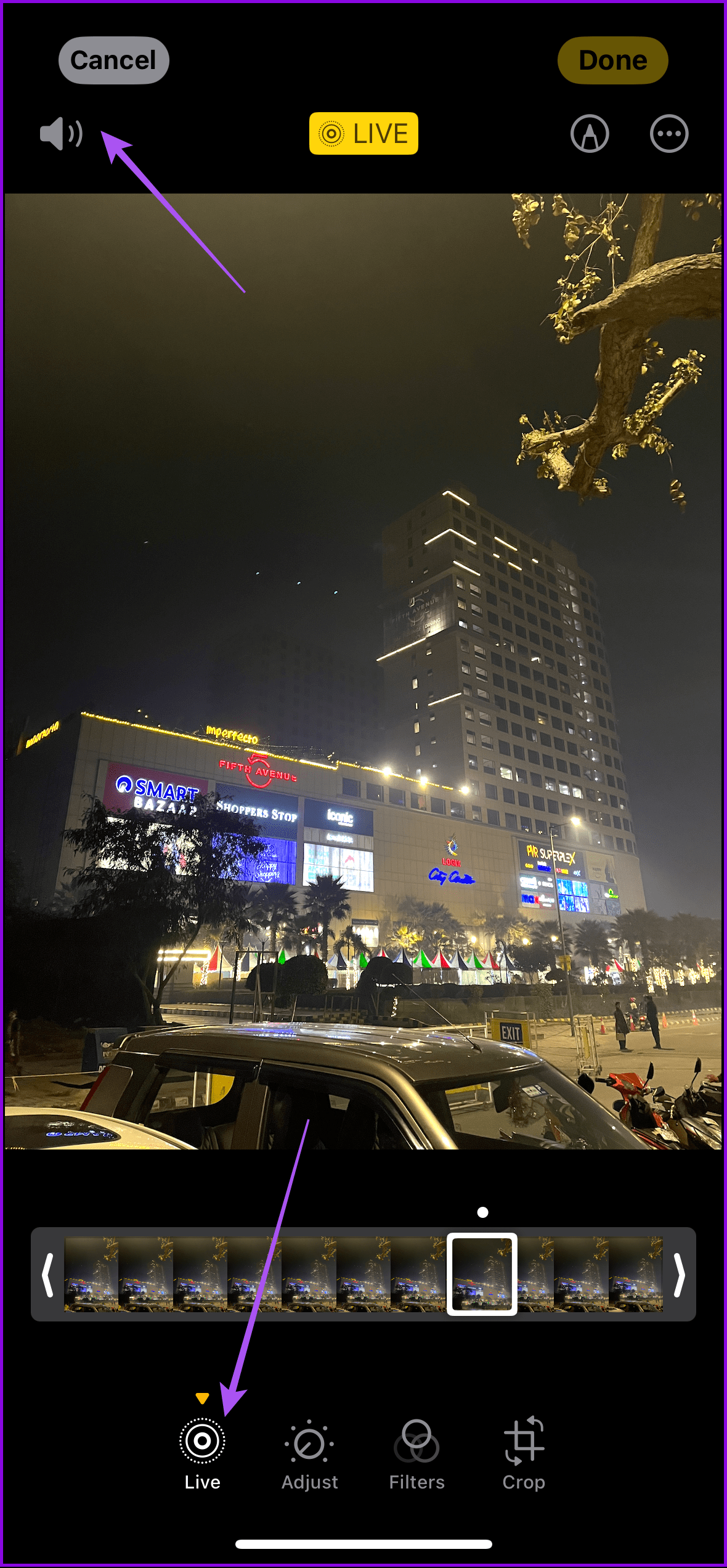 audio live photo iphone