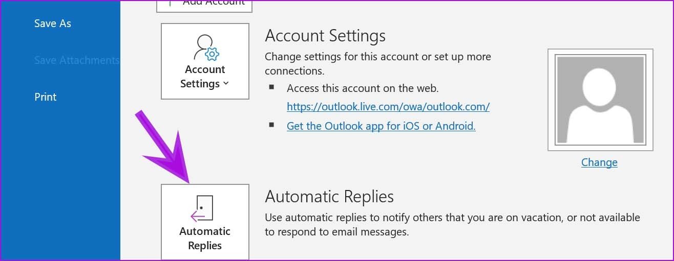 Automatic replies set out of office in teams