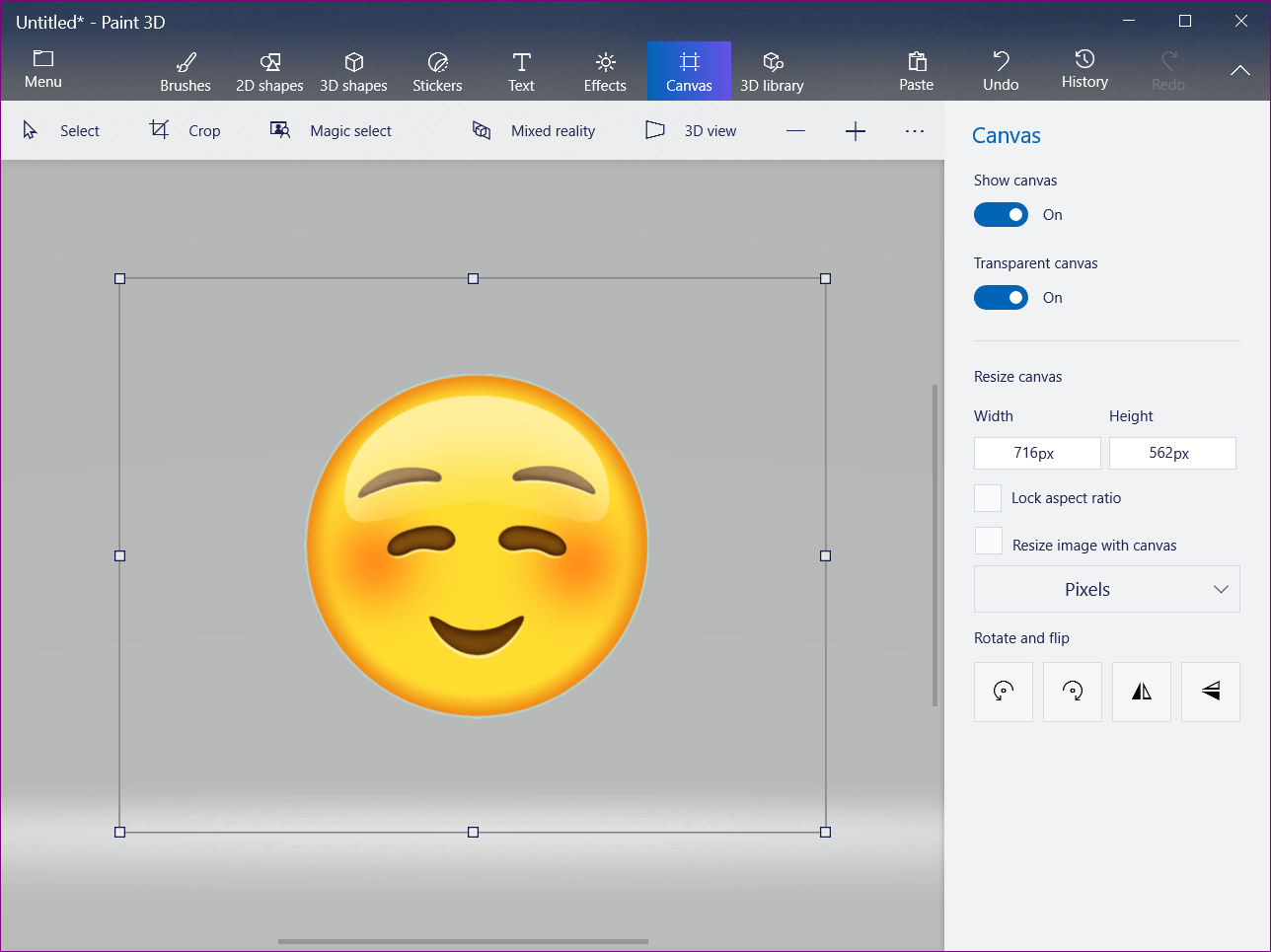 How to Make Background Transparent in Paint 3D