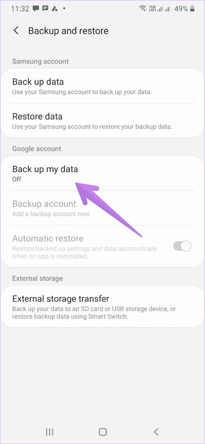 Backup contacts to google drive 19