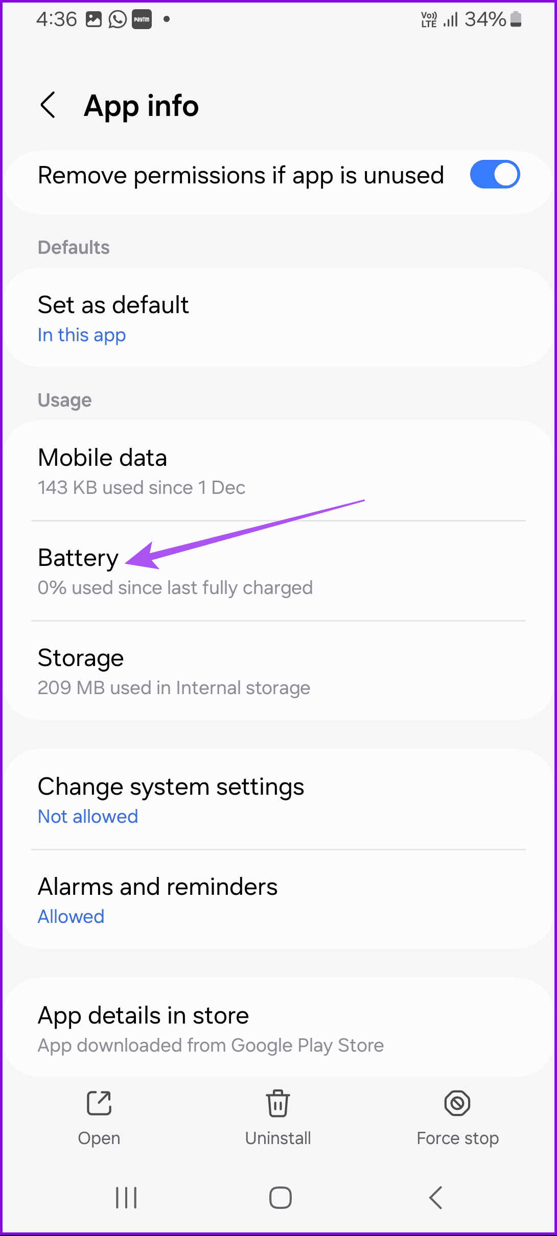 battery app info samsung health app