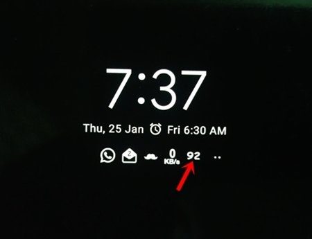 Battery Percentage Pixel Ambient Display 8A