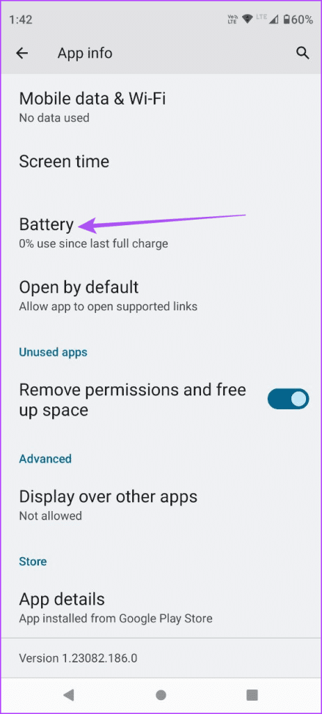 battery settings phone link android