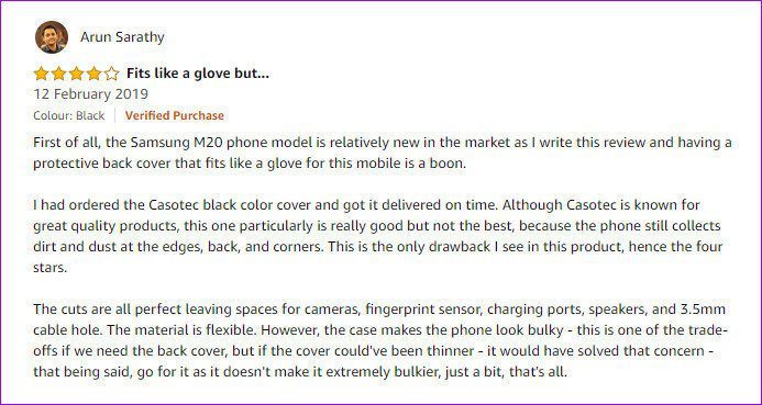 Best Samsung Galaxy M20 Case Casotec Comfort Grip Silicon Tpu Case Rev
