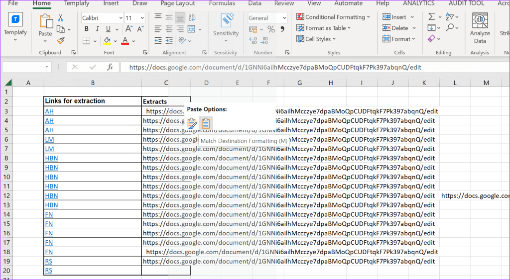 best ways to extract a URL from hyperlinks in Microsoft Excel 20