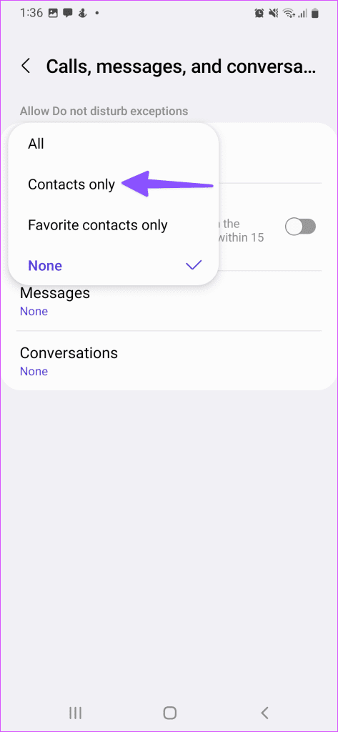 block all calls except contacts on Android and iPhone 32