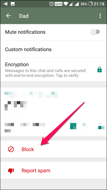 Block Saved Contacts In Whatsapp 2