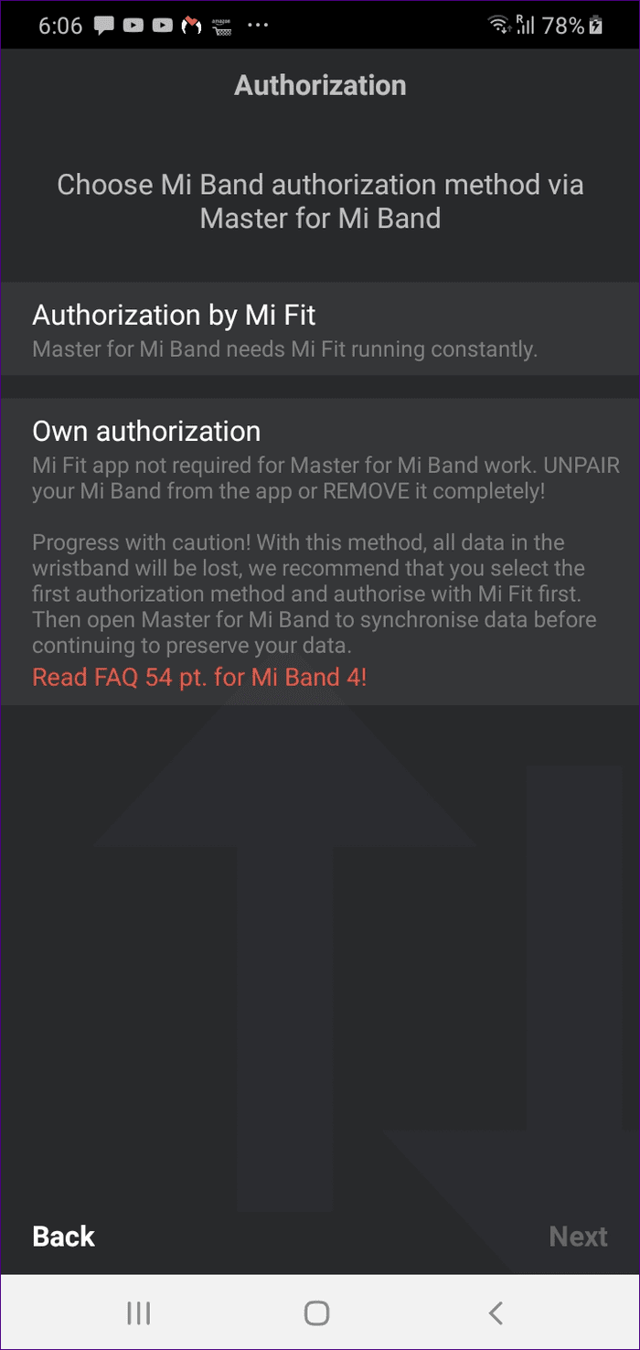 Cannot pair mi band 15