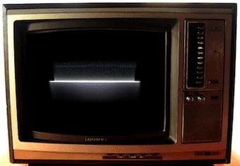 Cathode Ray Tv Turning Off