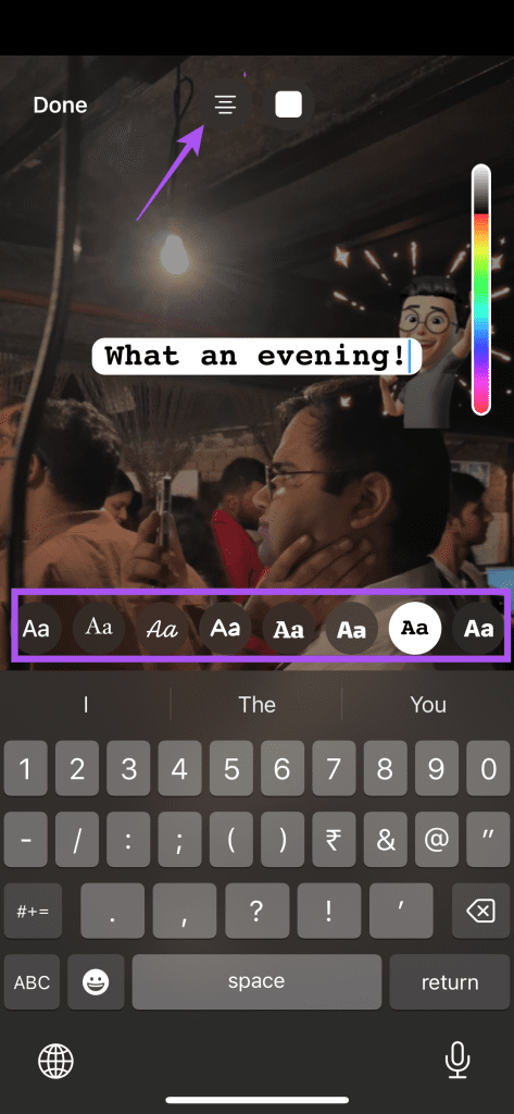 change alignment and appearance text whatsapp video