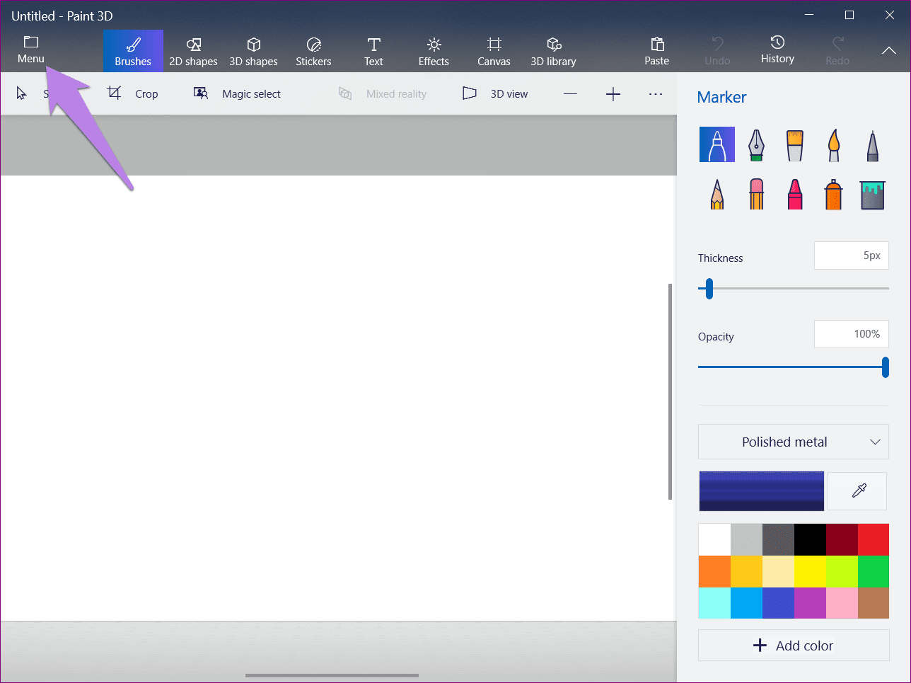 Change Background In Paint 3D 1