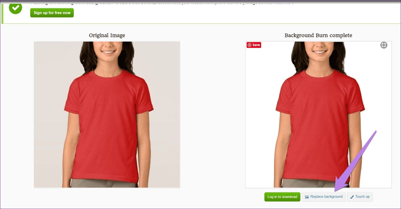 How to change background color of an image to white using online editor