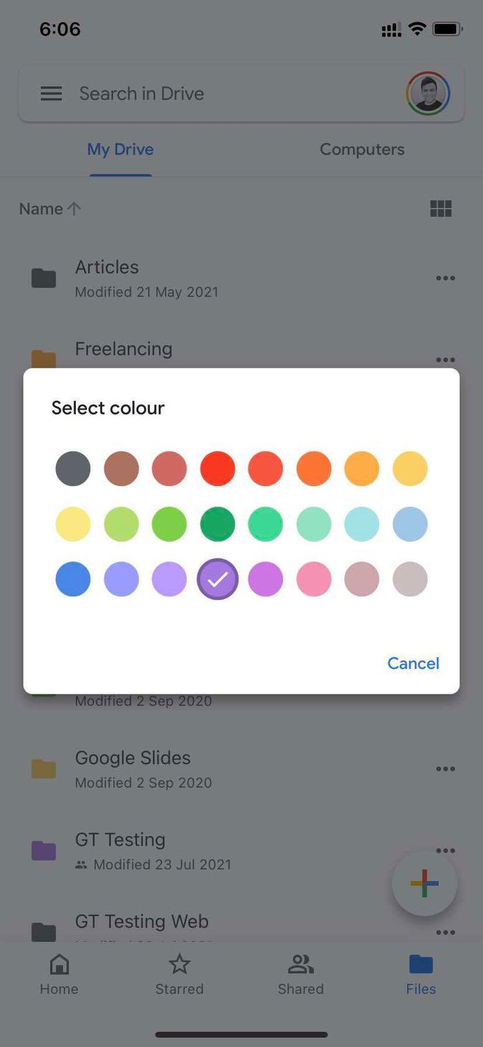 Change folder color
