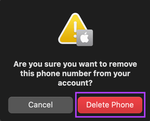 Delete phone