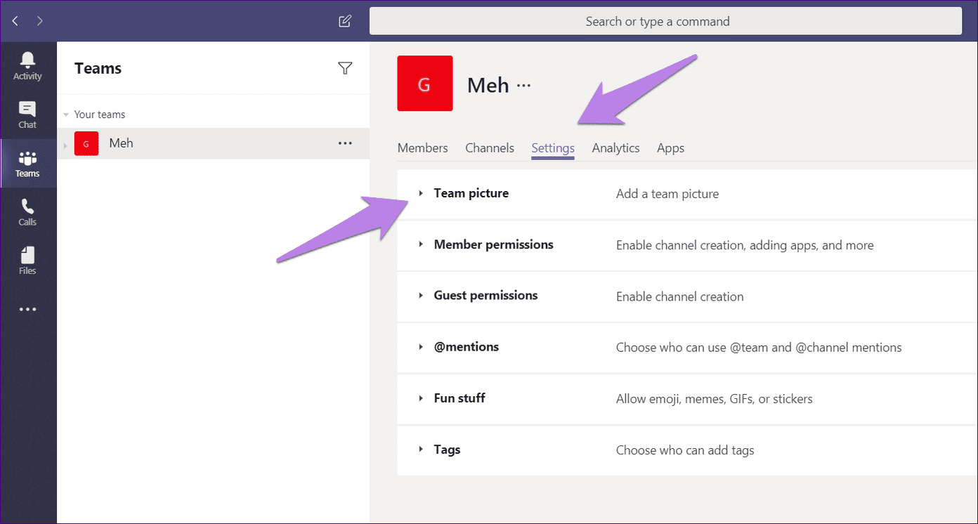 Change profile picture and team picture in microsoft teams 9