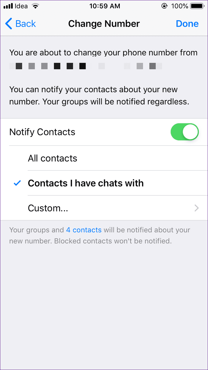 Can someone contact me on whatsapp if they are not in my contacts?