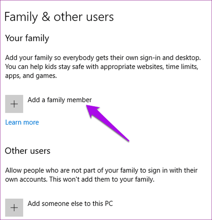 Check Screen Time Different Devices Windows Family Other Users Add Member