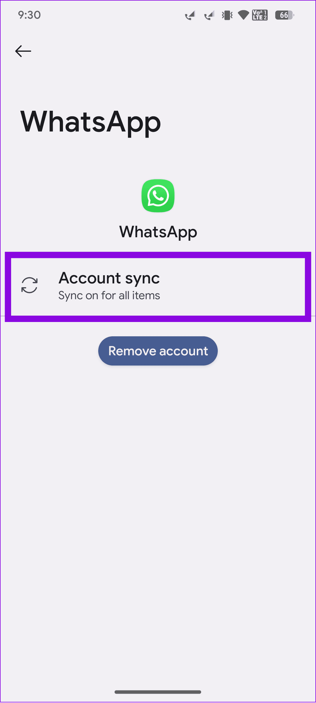 choose account sync 1