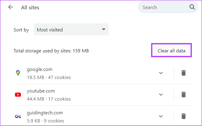 choose clear all data on Opera