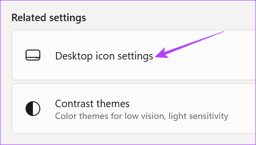 choose desktop icon settions