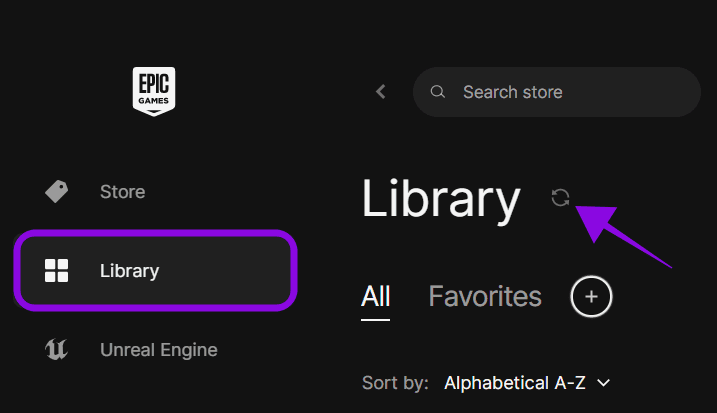 choose library and hit the refresh button next to Library
