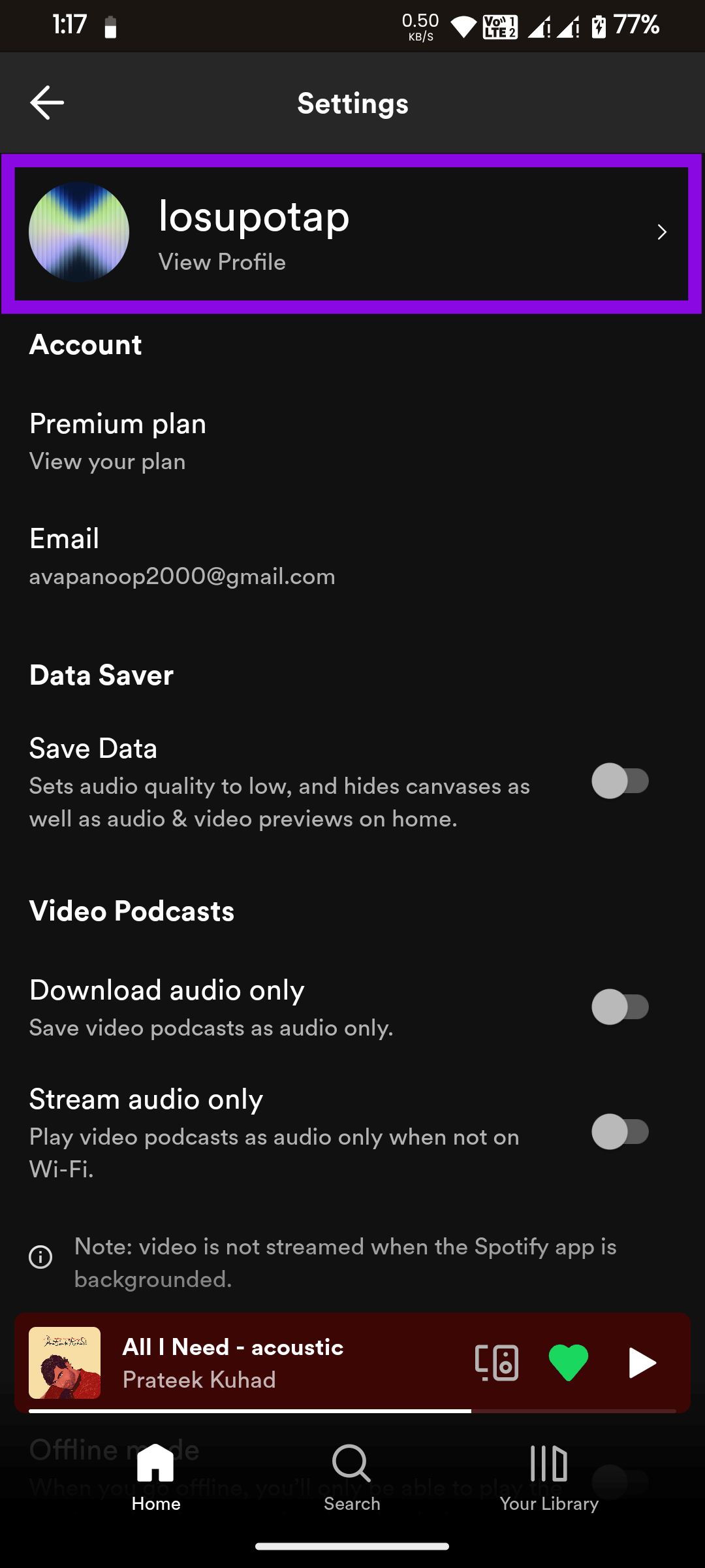 choose account name
