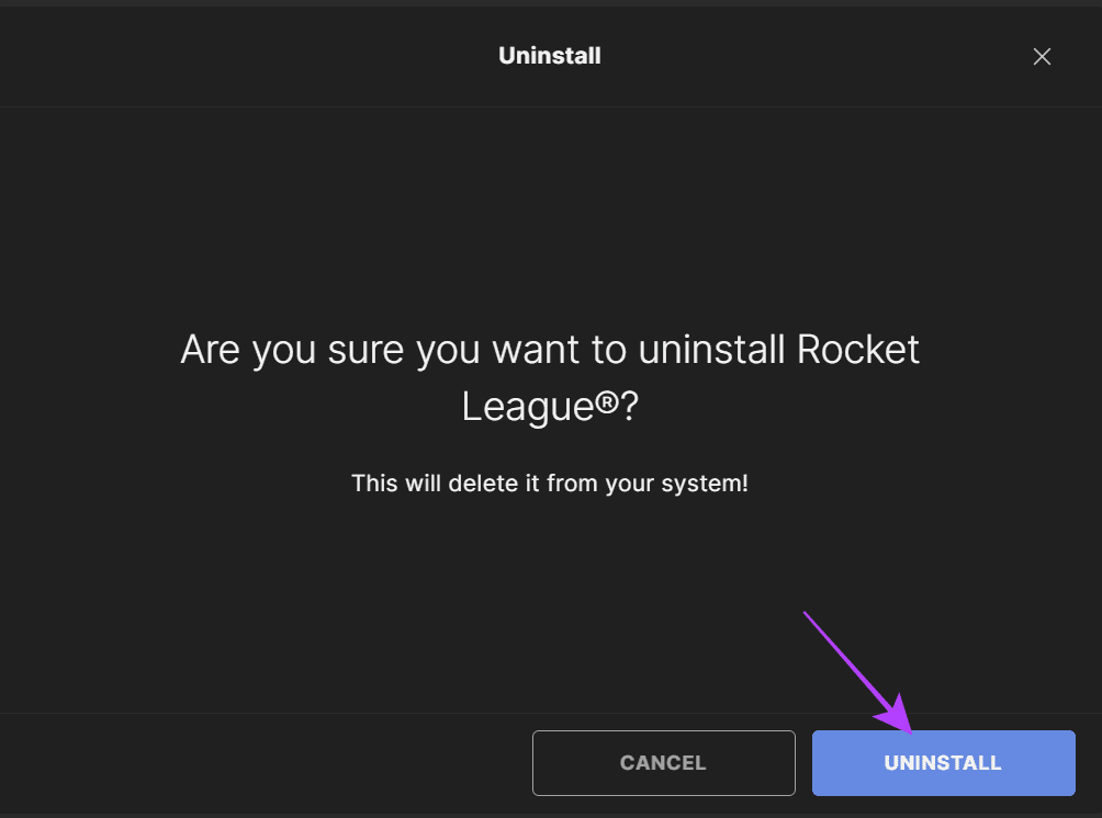 choose uninstall to confirm 7