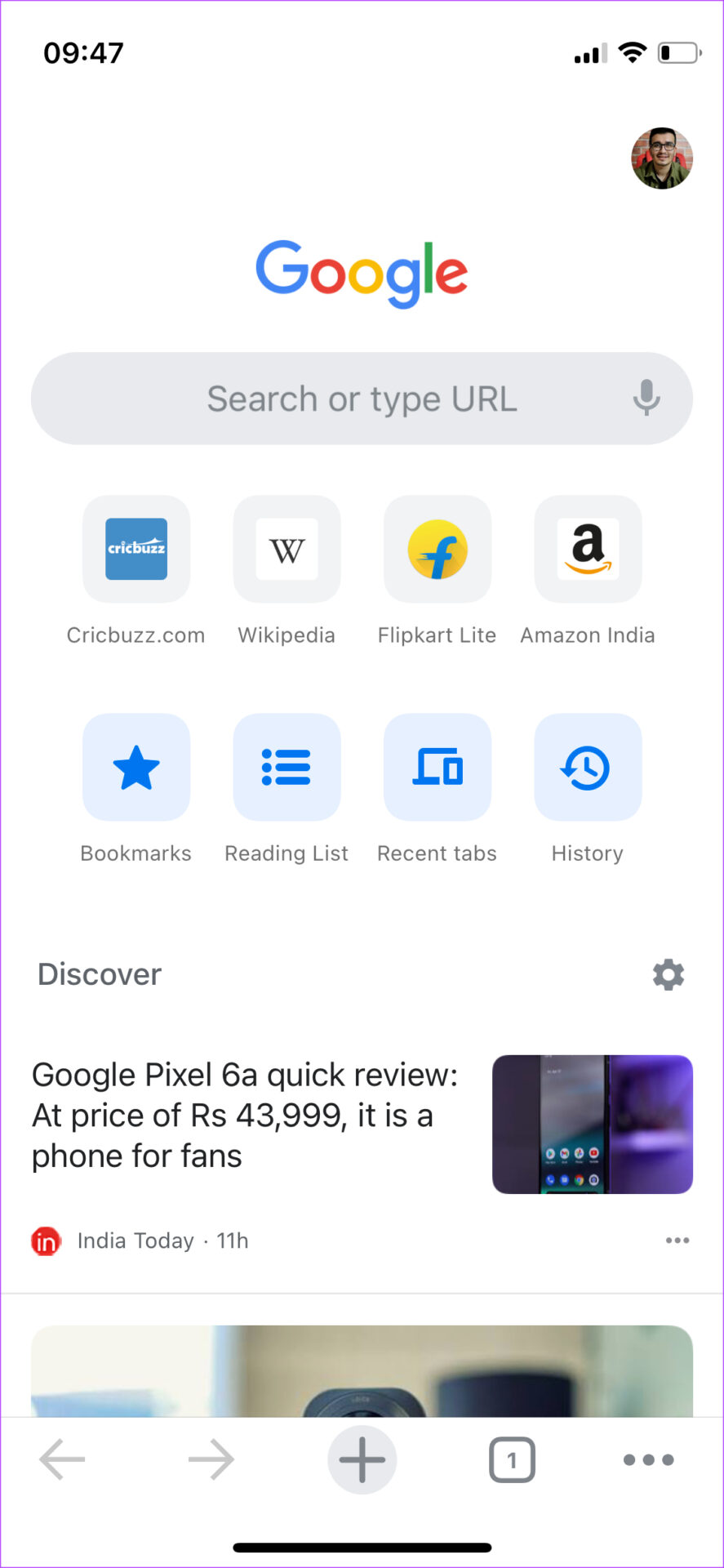 Chrome on iOS