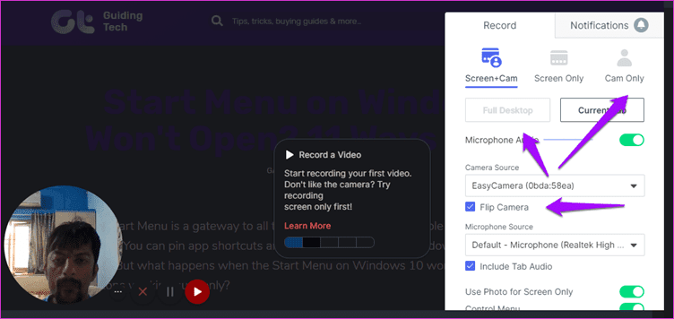 Chrome Extensions Record Video 3