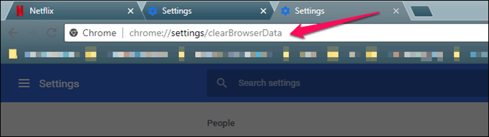 Chrome Settings Clear Browser Cache
