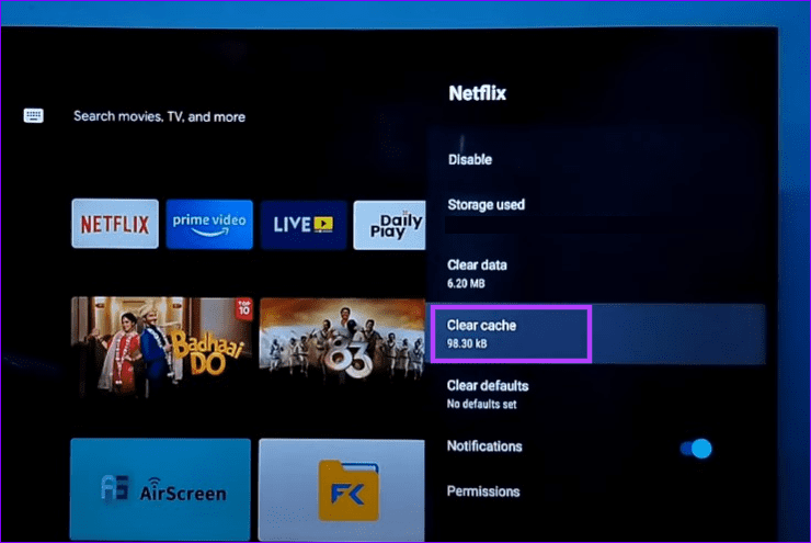 clear YouTube app cache