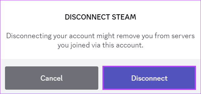 click disconnect