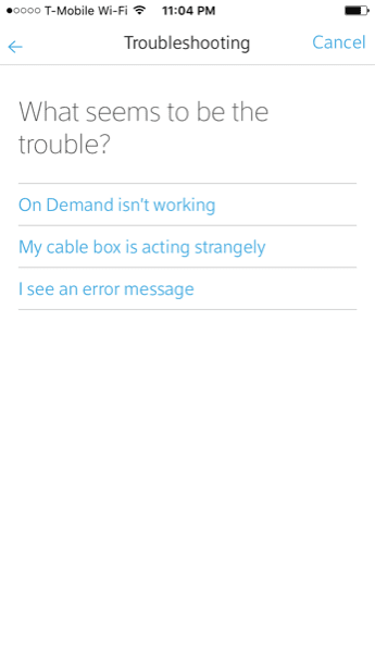 Comcast Xfinity My Account App Troubleshooting 2