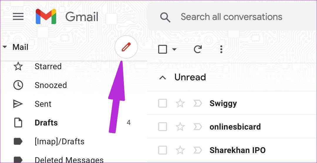 Compose email in gmail
