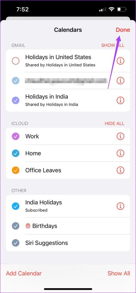 confirm holidays removed calendar app iphone 1