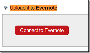 Connect To Evernote