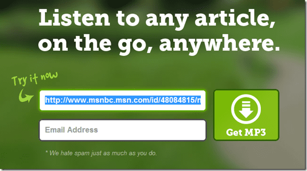 Convert Article To Mp31