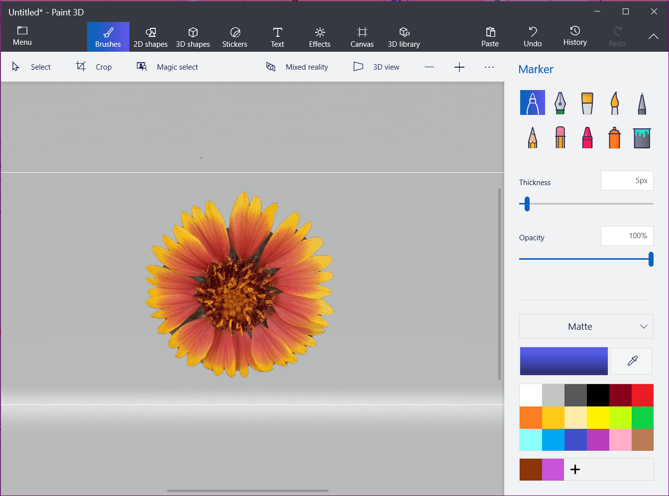 Convert jpg to png in paint 3d on window 9