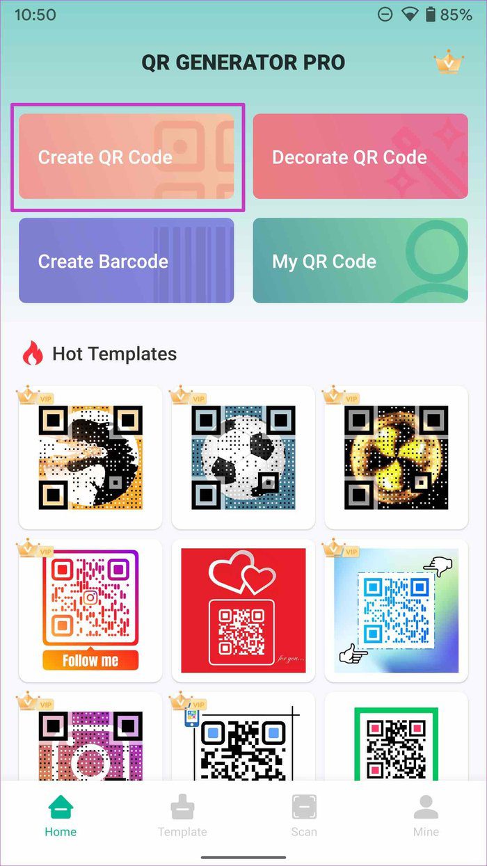 Create QR code on android