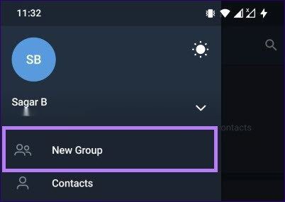 Create a telegram group
