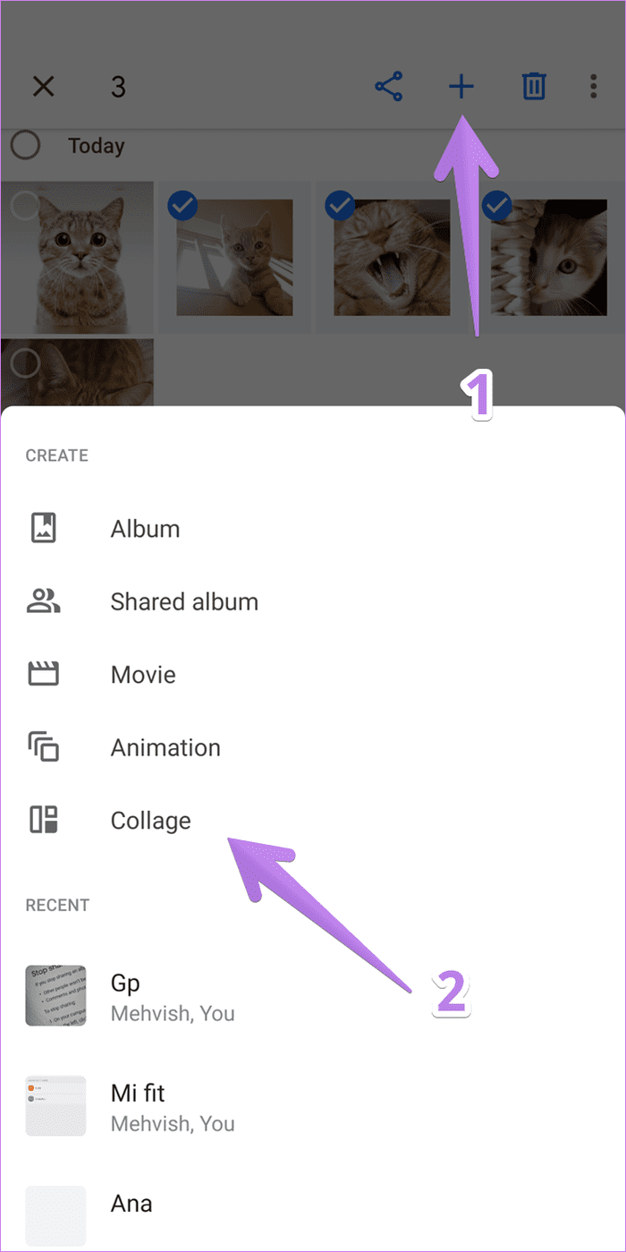 Create collage in google photos mobile and computer 15