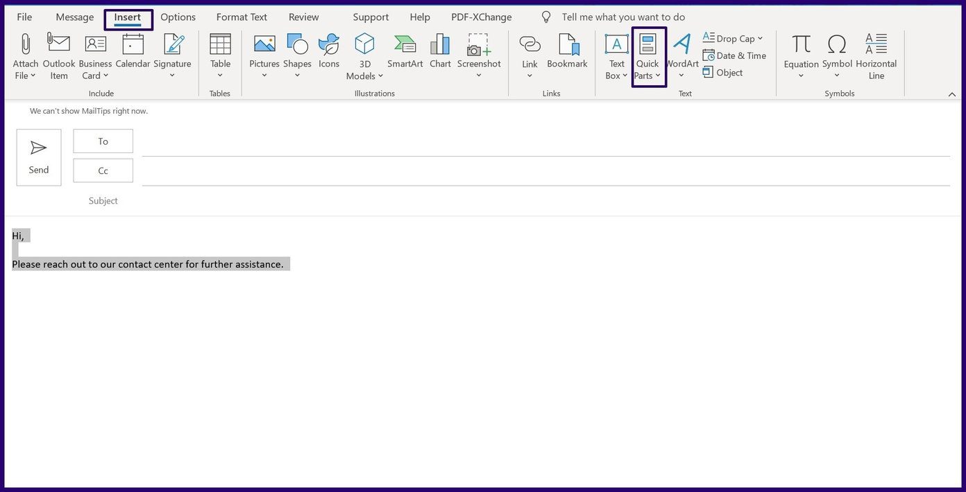Create email template in microsoft outlook step 9