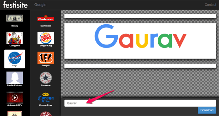 Create Google Logo With Your Name