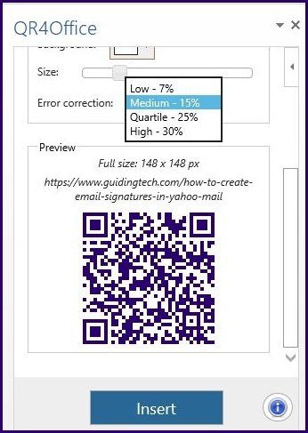 Create qr code using microsoft packages step 12