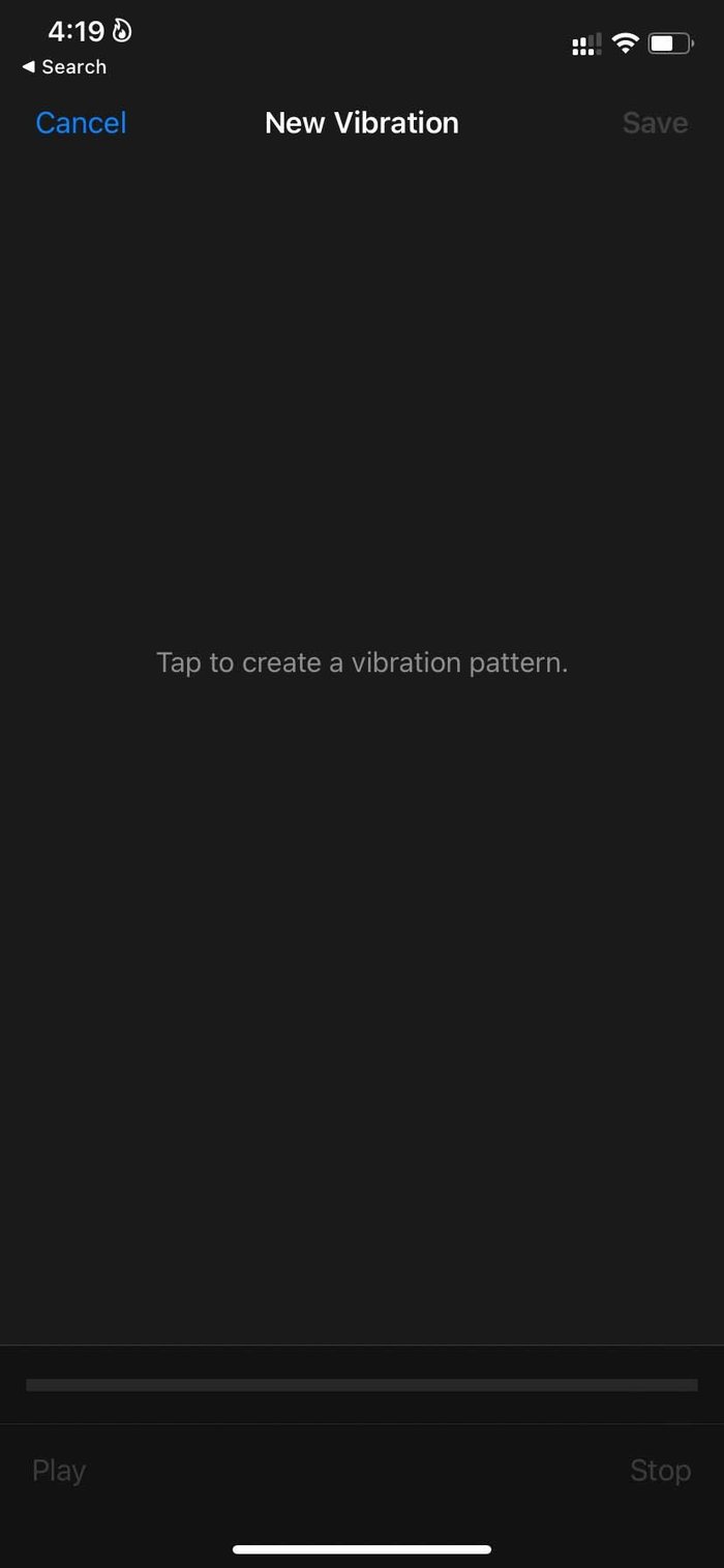 Create vibration pattern create custom vibration on i Phone