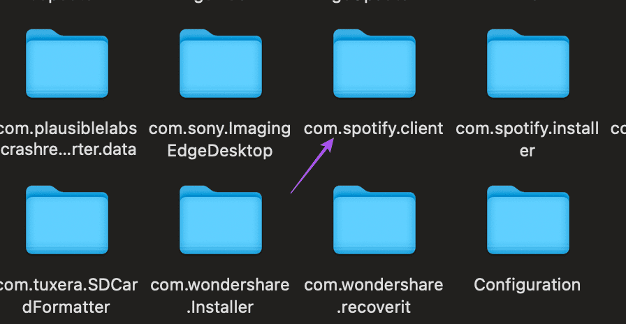 delete application files spotify mac