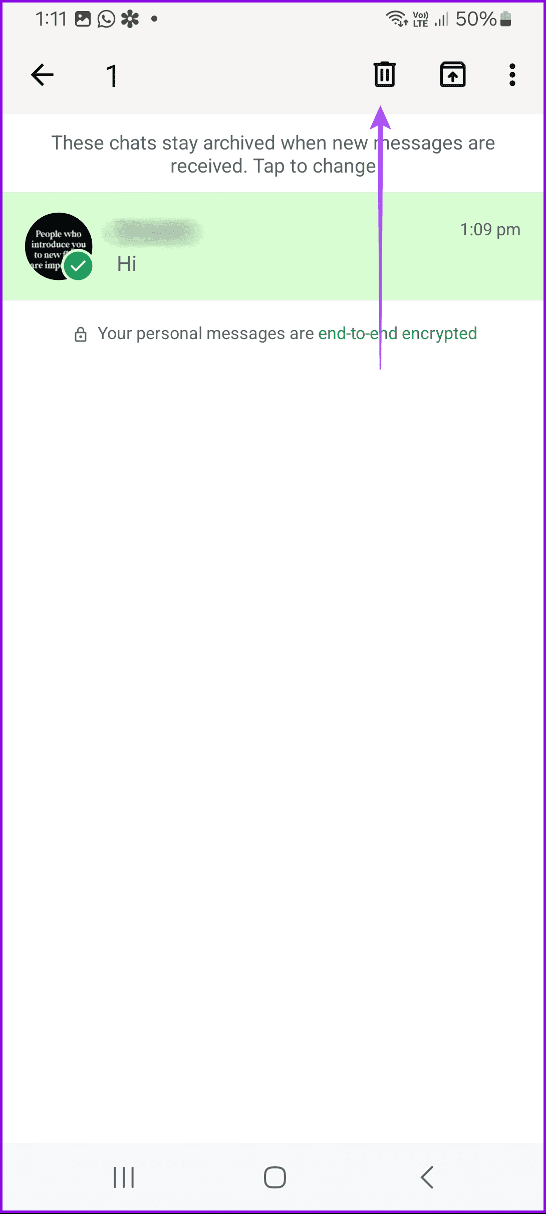 delete archived chats whatsapp android