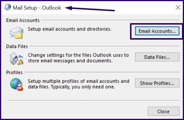 Delete microsoft outlook email error message step 14