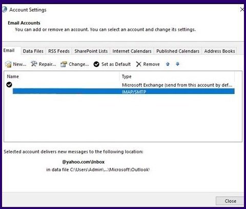 Delete microsoft outlook email error message step 15